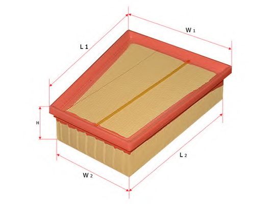 SAKURA AUTOMOTIVE A61500 Воздушный фильтр 