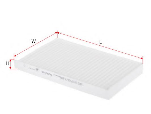 SAKURA AUTOMOTIVE CA28320 Фильтр, воздух во внутренном пространстве 