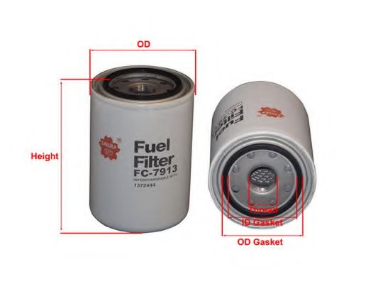 SAKURA AUTOMOTIVE FC7913 Топливный фильтр  SAKURA AUTOMOTIVE FC7913 Топливный фильтр