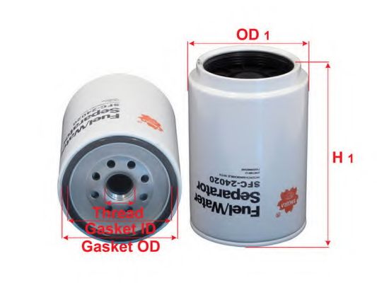 SAKURA AUTOMOTIVE SFC24020 Топливный фильтр SAKURA AUTOMOTIVE SFC24020 Топливный фильтр