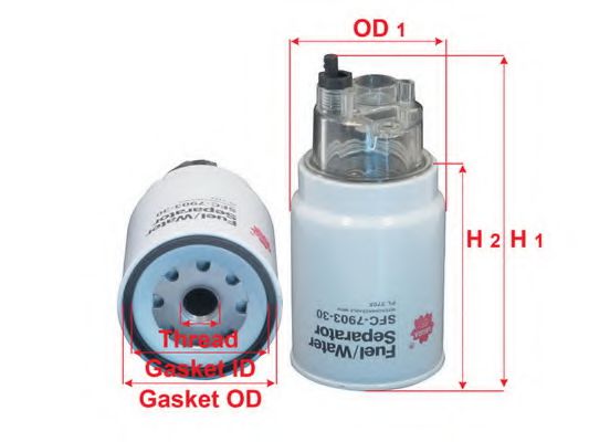 SAKURA AUTOMOTIVE SFC790330 Топливный фильтр SAKURA AUTOMOTIVE SFC790330 Топливный фильтр