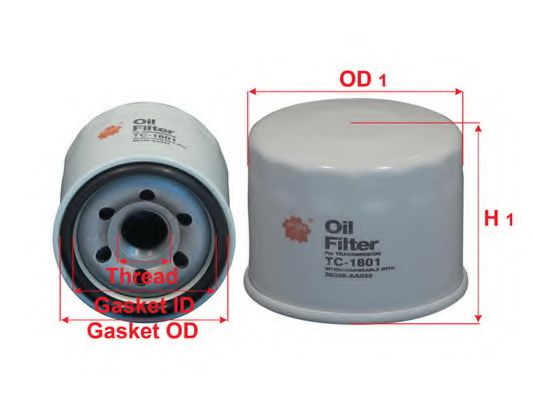 SAKURA AUTOMOTIVE TC1801 Гидрофильтр, автоматическая коробка передач 