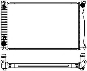 SAKURA AUTOMOTIVE 30621001W Радиатор, охлаждение двигателя 