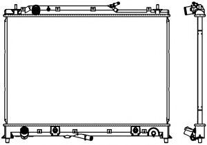 SAKURA AUTOMOTIVE 33017001 Радиатор, охлаждение двигателя 