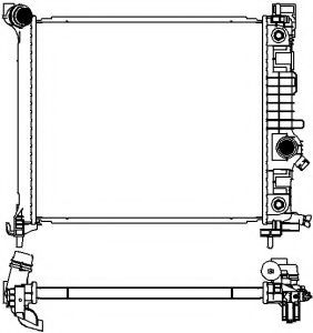 SAKURA AUTOMOTIVE 33518503 Радиатор, охлаждение двигателя 