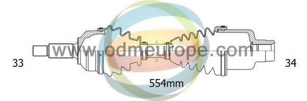 ODM-MULTIPARTS 18001160 Сальник полуоси ODM-MULTIPARTS 