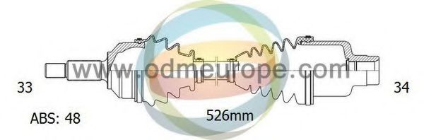 ODM-MULTIPARTS 18001121 Сальник полуоси ODM-MULTIPARTS 