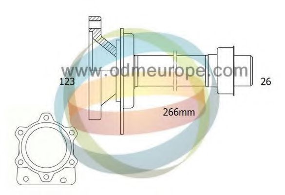 ODM-MULTIPARTS 16210040 Сальник полуоси ODM-MULTIPARTS 