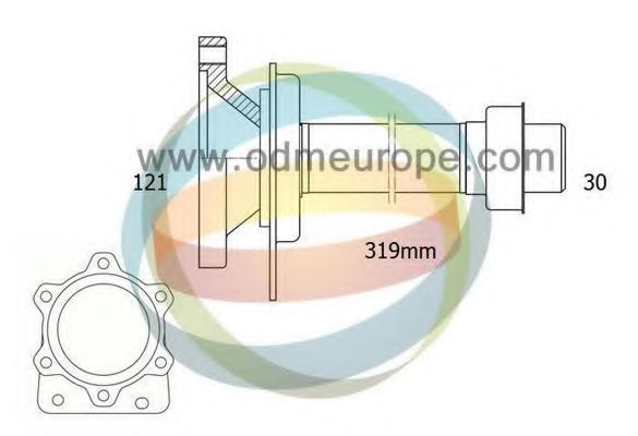 ODM-MULTIPARTS 16210120 Сальник полуоси ODM-MULTIPARTS 