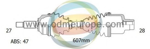 ODM-MULTIPARTS 18082661 Сальник полуоси ODM-MULTIPARTS 