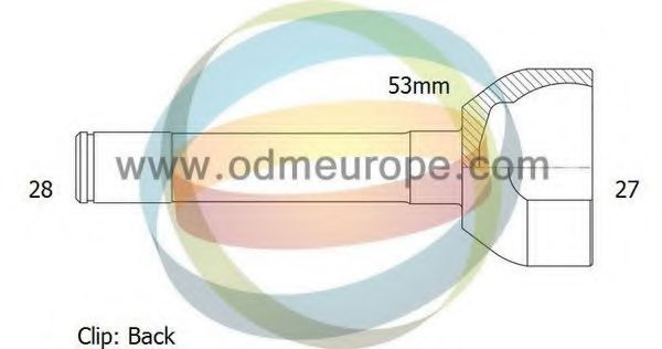 ODM-MULTIPARTS 12260314 ШРУС для SSANGYONG