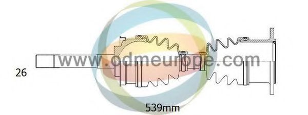 ODM-MULTIPARTS 18001540 Сальник полуоси ODM-MULTIPARTS 