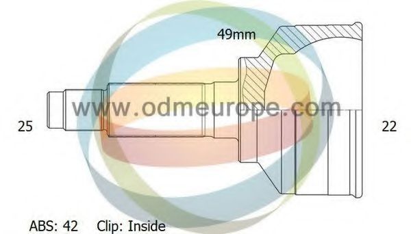 ODM-MULTIPARTS 12300729 Шарнирный комплект, приводной вал ODM-MULTIPARTS 12300729 Шарнирный комплект, приводной вал