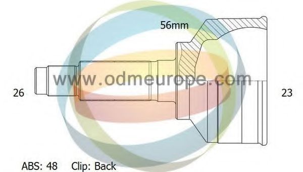 ODM-MULTIPARTS 12090226 ШРУС для TOYOTA PASEO