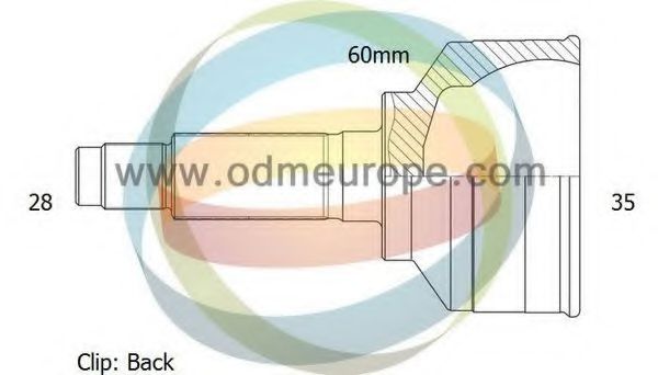 ODM-MULTIPARTS 12141449 ШРУС для SSANGYONG