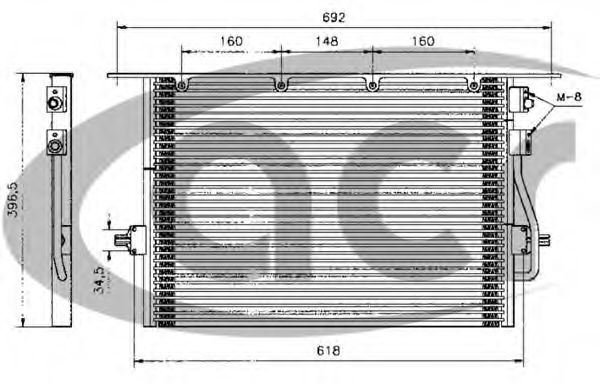 ACR 300041 Радиатор кондиционера ACR 