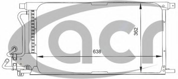 ACR 300059 Радиатор кондиционера ACR 