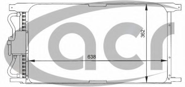 ACR 300061 Радиатор кондиционера ACR 