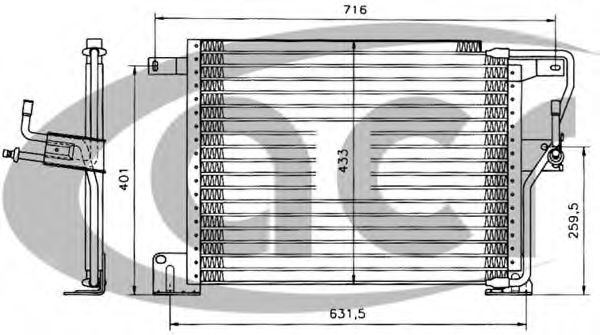 ACR 300064 Радиатор кондиционера ACR 