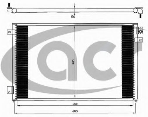 ACR 300067 Радиатор кондиционера ACR 