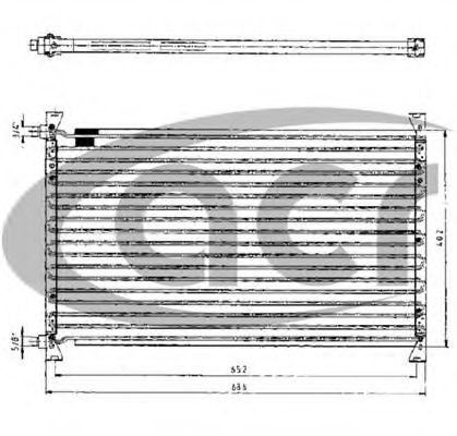 ACR 300140 Радиатор кондиционера для VOLVO F