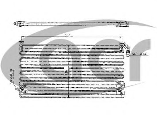ACR 300142 Радиатор кондиционера для VOLVO FH