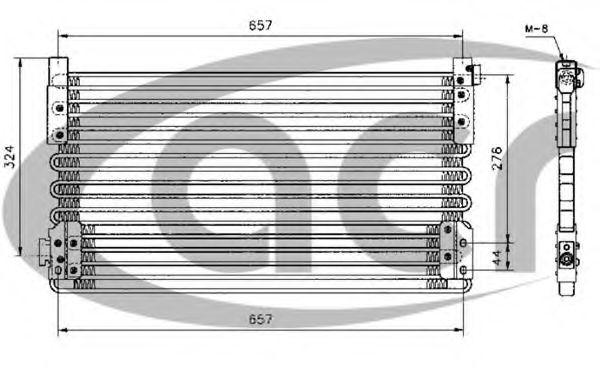 ACR 300240 Радиатор кондиционера для VOLVO FH