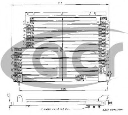 ACR 300242 Радиатор кондиционера для VOLVO 940 2 (944)