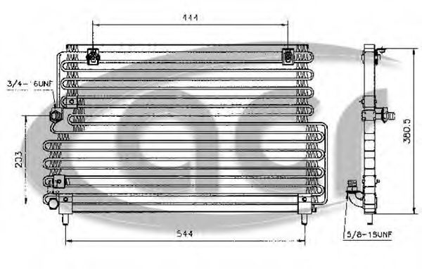 ACR 300252 Радиатор кондиционера для VOLVO 460