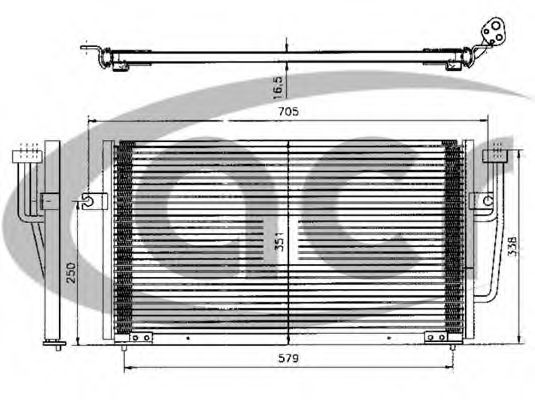 ACR 300277 Радиатор кондиционера для VOLVO V40