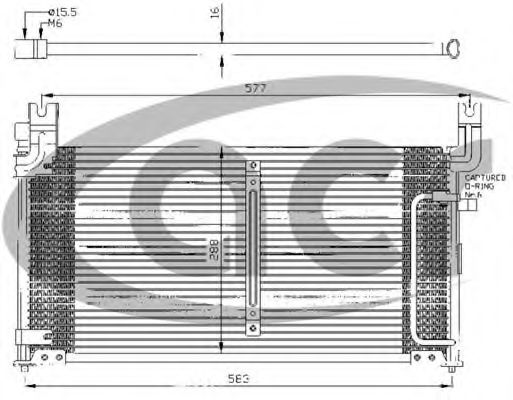 ACR 300342 Радиатор кондиционера для SUZUKI