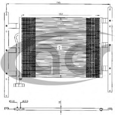 ACR 300361 Радиатор кондиционера для MAN