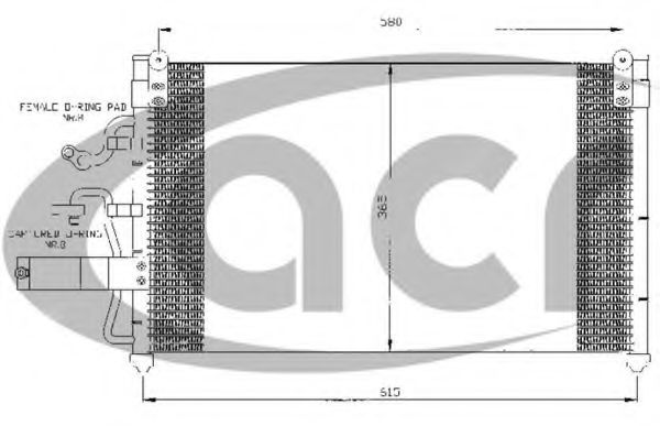 ACR 300385 Радиатор кондиционера для DAEWOO