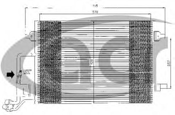 ACR 300388 Радиатор кондиционера для SKODA