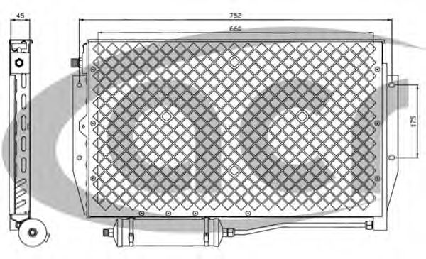 ACR 300556 Радиатор кондиционера для DAF