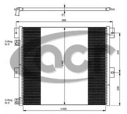 ACR 300674 Радиатор кондиционера для RENAULT TRUCKS