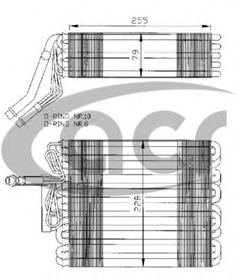 ACR 310020 Испаритель кондиционера для SEAT