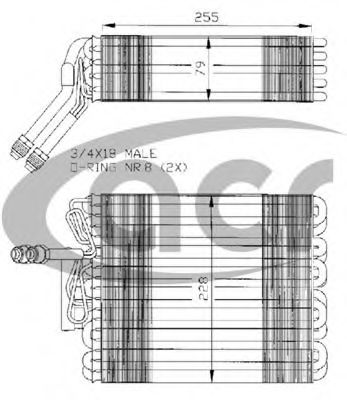 ACR 310111 Испаритель кондиционера для SEAT