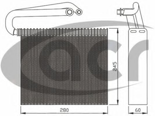 ACR 310165 Испаритель кондиционера для OPEL