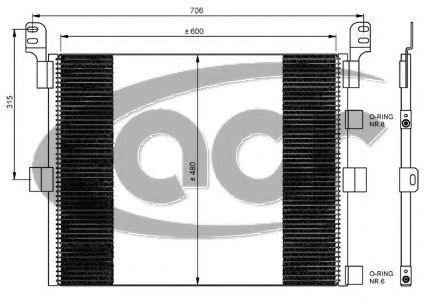 ACR 300676 Радиатор кондиционера для RENAULT TRUCKS
