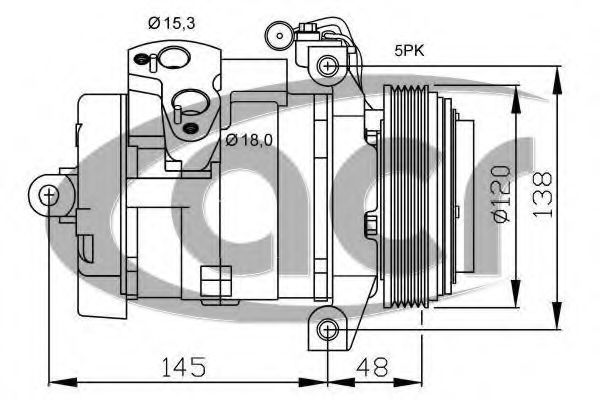 ACR 134511 Компрессор кондиционера для BMW X5