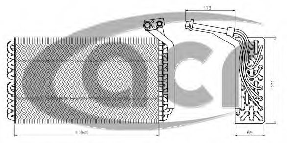 ACR 310178 Испаритель кондиционера для FIAT