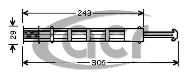 ACR 170609 Осушитель кондиционера для FIAT