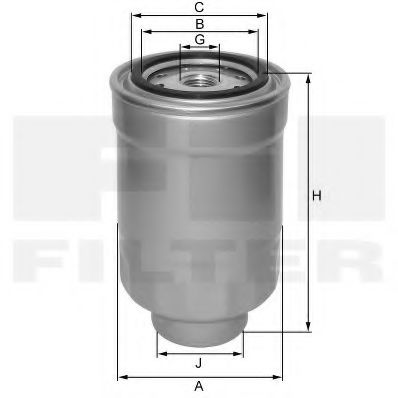 FIL FILTER ZP548BF Топливный фильтр для NISSAN X-TRAIL