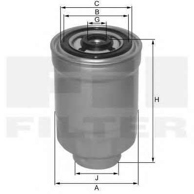 FIL FILTER ZP522F Топливный фильтр для HYUNDAI PORTER