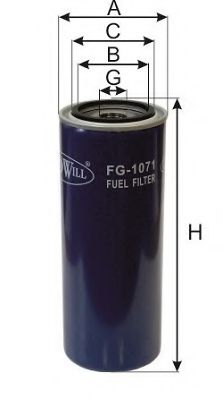 GOODWILL FG1071 Топливный фильтр GOODWILL 