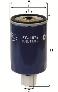 GOODWILL FG1072 Топливный фильтр GOODWILL 