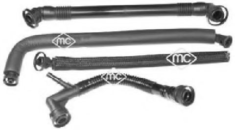 Metalcaucho 09489 Трубка, клапан возврата ОГ 