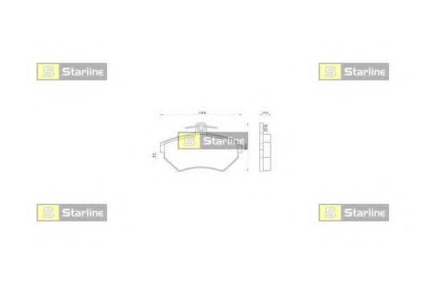 STARLINE BDS062 Тормозные колодки STARLINE для SEAT