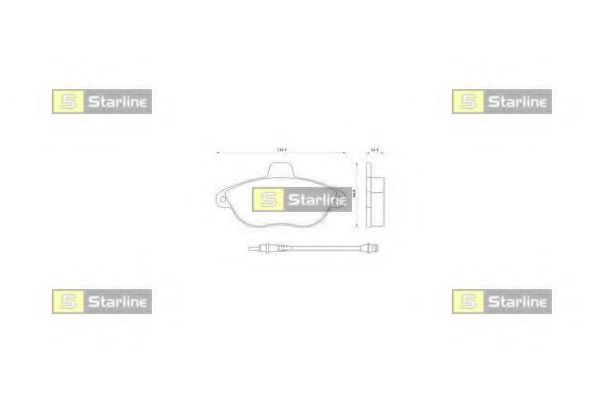 STARLINE BDS082 Тормозные колодки STARLINE для PEUGEOT